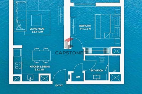 Apartment de 1 dormitorio en  Yas Island, UAE No. 86340 14