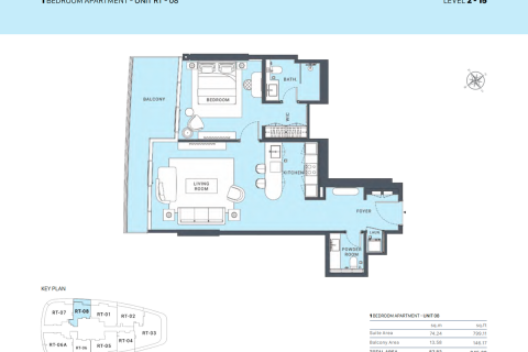 Apartment de 1 dormitorio en Al Marjan Island, UAE No. 80011 14