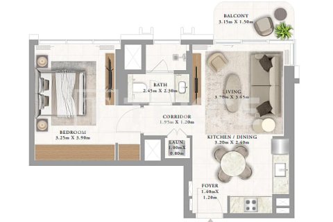 Penthouse de 2 dormitorios  No. 106135 11