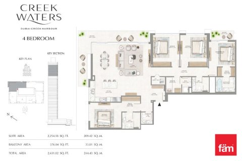 Appartement de 4 chambres à Dubai, UAE No. 100165 14