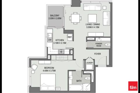 Appartement de 1 chambre à Downtown Dubai (Downtown Burj Dubai), UAE No. 102702 11