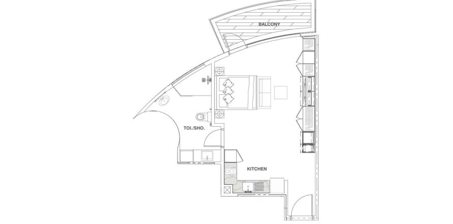 Apartment floor plan «TYPE A1» in MBL Signature