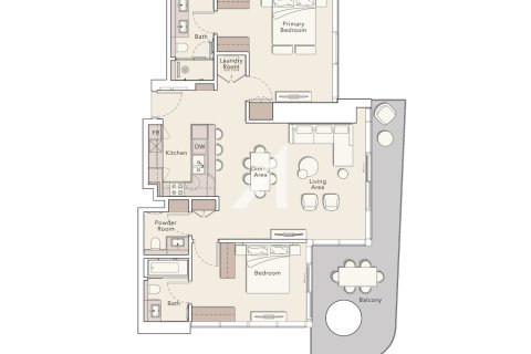 Appartement de 2 chambres à Dubai, UAE No. 103761 26
