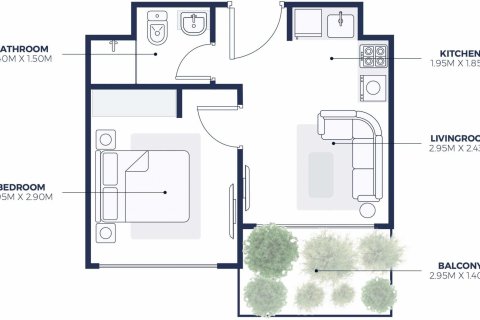استوديو شقة في CREEK VIEWS II Al Jaddaf, الإمارات العربية المتحدة رقم 97113 4