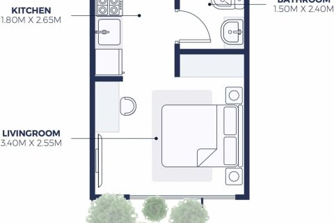 استوديو شقة في CREEK VIEWS II Al Jaddaf, الإمارات العربية المتحدة رقم 97113 7