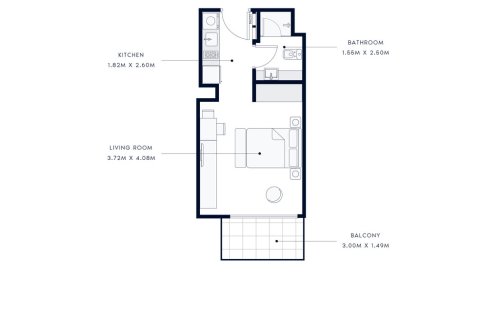 Apartment de 1 dormitorio en AZIZI AMBER Al Furjan, UAE No. 97128 7