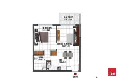 Appartement de 1 chambre à Arjan, UAE No. 104134 11