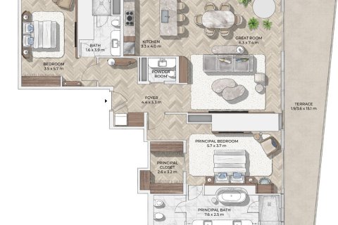 2 غرف نوم شقة في Mr.C Residences Downtown City Walk, الإمارات العربية المتحدة رقم 98171 3