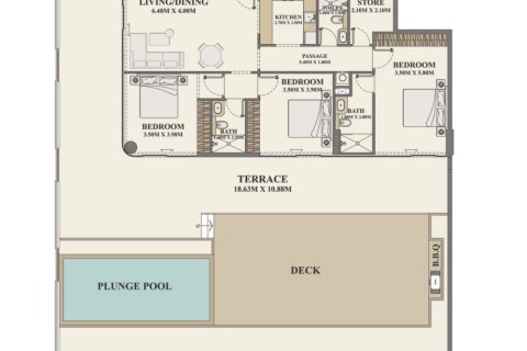 Apartment de 3 dormitorios en Al Furjan, UAE No. 98169 3