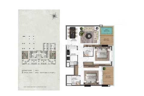Appartement de Studio à Majan, UAE No. 99313 16