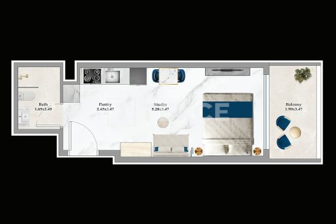 Apartment de 1 dormitorio en Dubai Sports City, UAE No. 99322 23