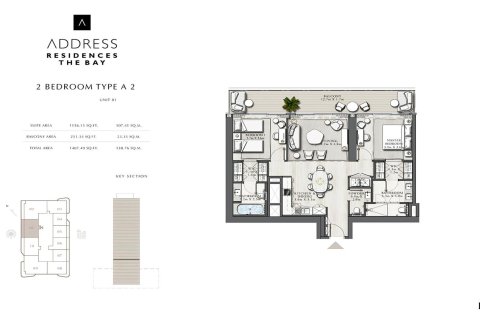 Apartment de 2 dormitorios en EMAAR Beachfront, UAE No. 101602 12