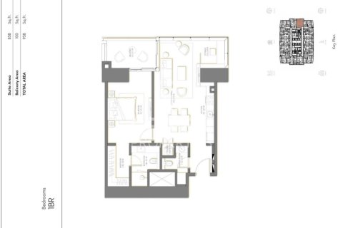 Apartment de 1 dormitorio en Palm Jumeirah, UAE No. 84334 14