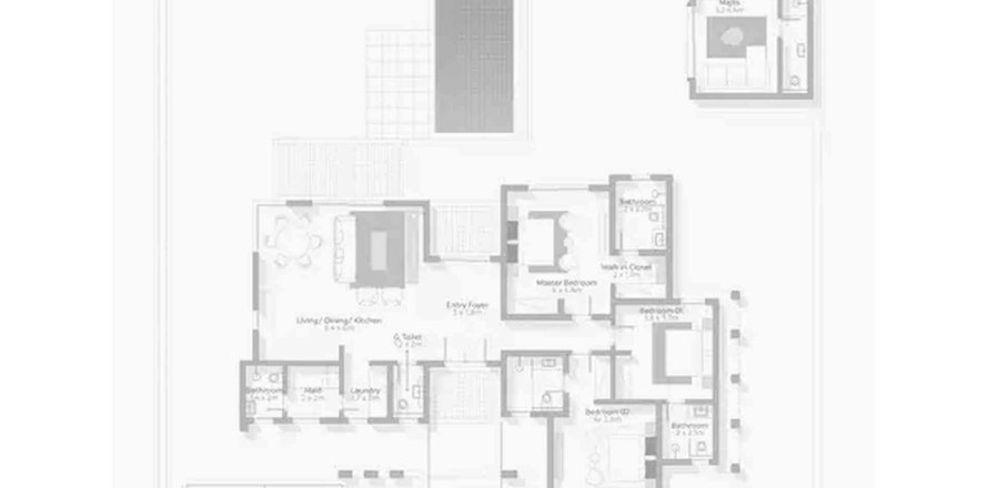 4 غرف نوم فيلا مخطط الطابق «VILLA 4BR» في Raya