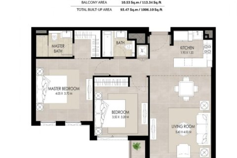 Appartement de 2 chambres à HOLLAND GARDENS RESIDENCE Town Square, UAE No. 97202 3