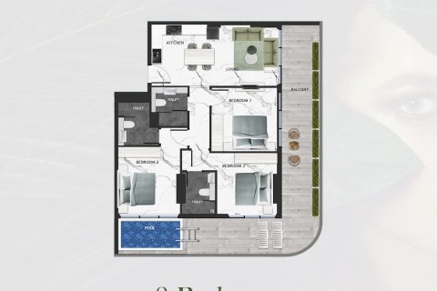 Квартира с 2 спальнями в IVY GARDENS RESIDENCE, Dubai Land, ОАЭ №97154 9