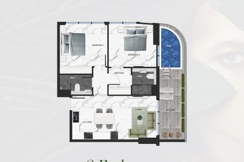 Appartement de 3 chambres à IVY GARDENS RESIDENCE Dubai Land, UAE No. 97155 4
