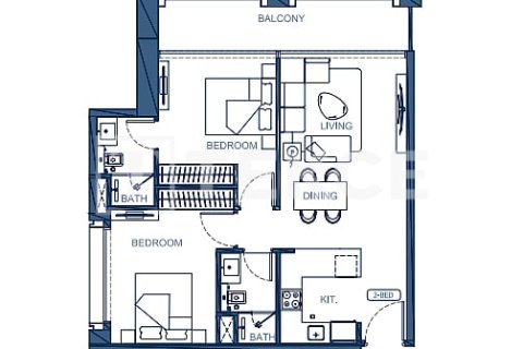 Appartement de 2 chambres à Dubai, UAE No. 98968 13