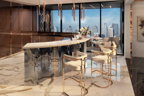2 غرف نوم شقة في BURJ BINGHATTI JACOB & CO RESIDENCES الخليج التجاري, الإمارات العربية المتحدة رقم 97910 6