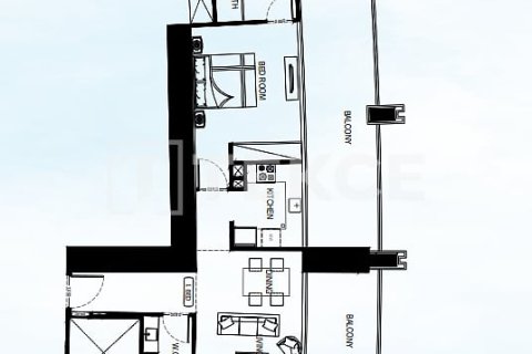 Appartement de 2 chambres  No. 106001 15