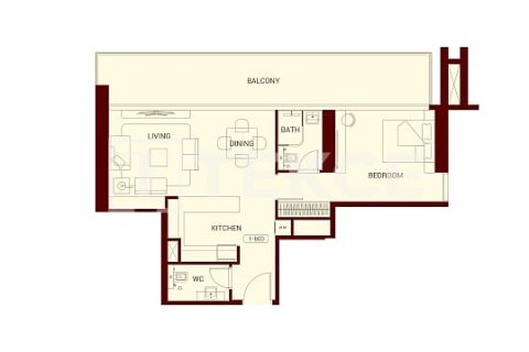 Apartment de 1 dormitorio  No. 106000 12