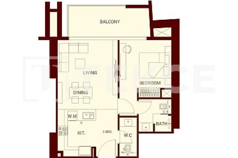 Apartment de 1 dormitorio  No. 106000 11