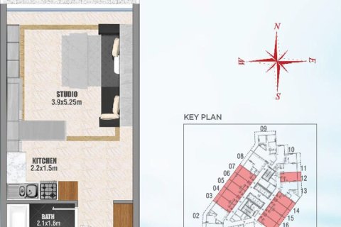 Квартира 34.7м² в Бизнес-Бэй, ОАЭ №104471 10