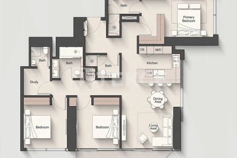 Квартира с 1 спальней  №89652 3
