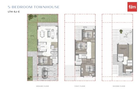 Townhouse de 5 dormitorios en Dubai, UAE No. 103937 9
