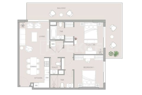 Apartment de 2 dormitorios  No. 106133 21