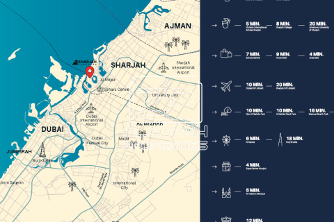 Appartement de 3 chambres à Al Khan, UAE No. 75242 12