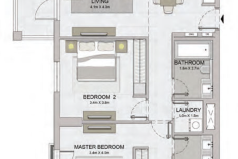 Appartement de 2 chambres à LA VOILE Dubai, UAE No. 97458 7