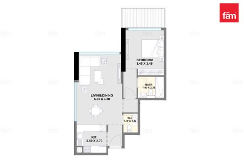 Appartement de 1 chambre à Dubai, UAE No. 99818 2