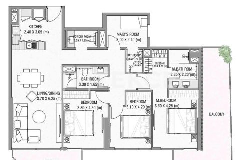 Apartment de 3 dormitorios en Dubai, UAE No. 104355 17