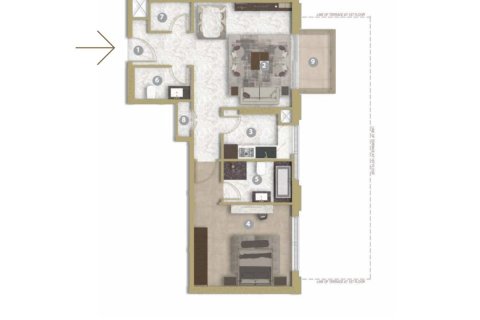 Apartment de 1 dormitorio en Al Furjan, UAE No. 89634 3