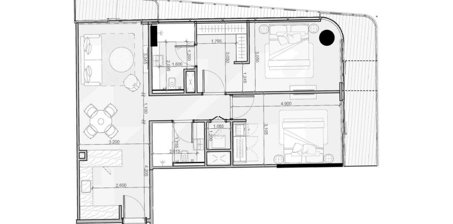 Apartment de 2 dormitorios en Azizi Ruby Jumeirah Village Circle, UAE No. 98037