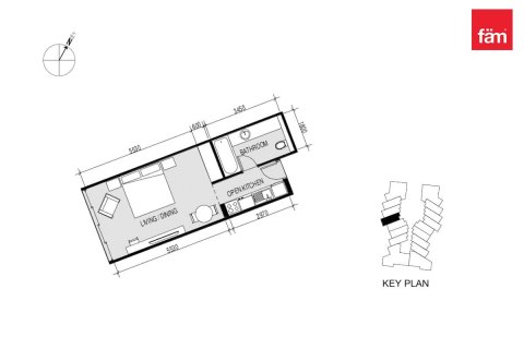 34.6m² Apartment in Business Bay, UAE No. 55149 2