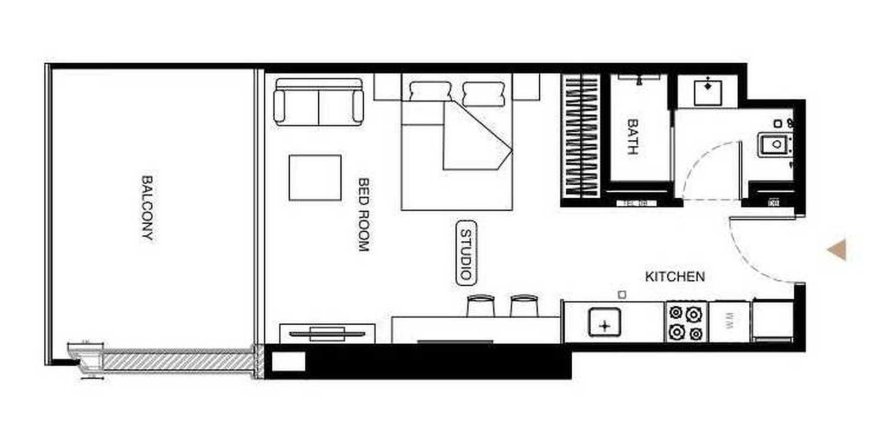  Appartement plan d'étage «TYPE 03», Binghatti Starlight