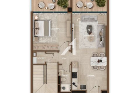 Apartment de 1 dormitorio en Dubai, UAE No. 104314 13