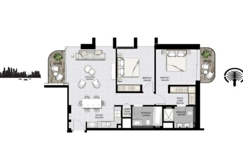Apartment de 2 dormitorios en Dubai Harbour, UAE No. 72799 30