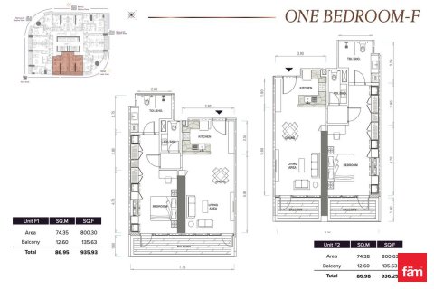 Appartement de 1 chambre à Dubai, UAE No. 100564 20