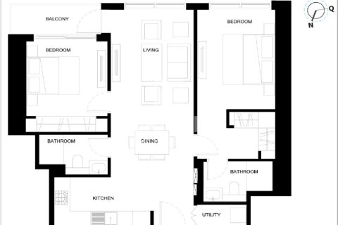 Appartement de 2 chambres à Sobha Hartland, UAE No. 84312 14