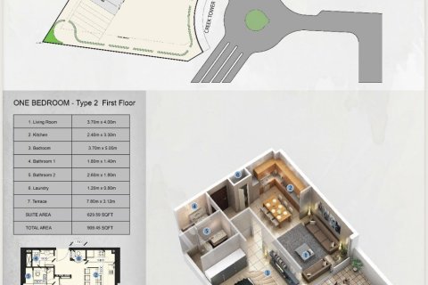 Apartamento tipo estudio Estudio en AZIZI FARHAD Dubai Healthcare City, UAE No. 97029 8