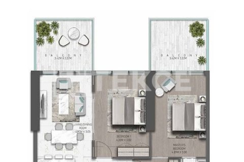 Квартира с 3 спальнями в DAMAC Hills (Akoya by DAMAC), ОАЭ №92291 16