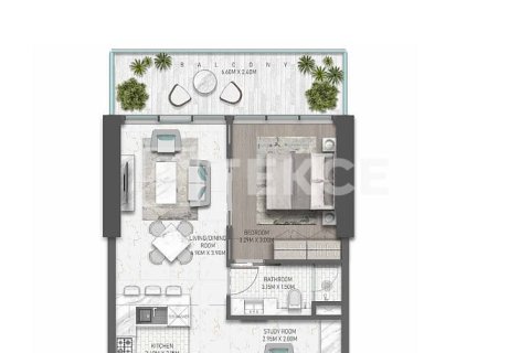 Квартира с 3 спальнями в DAMAC Hills (Akoya by DAMAC), ОАЭ №92291 11