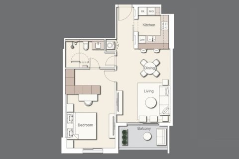 Квартира с 1 спальней в Meydan, ОАЭ №96867 7