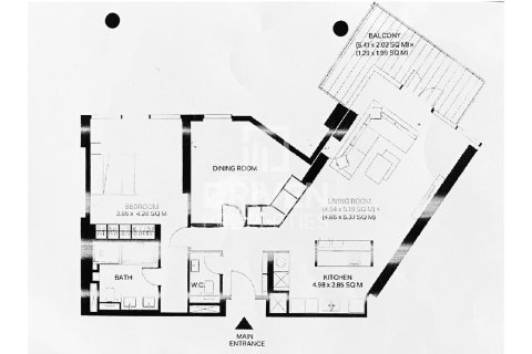 2 غرف نوم شقة في Bluewaters Residences, الإمارات العربية المتحدة رقم 85686 21
