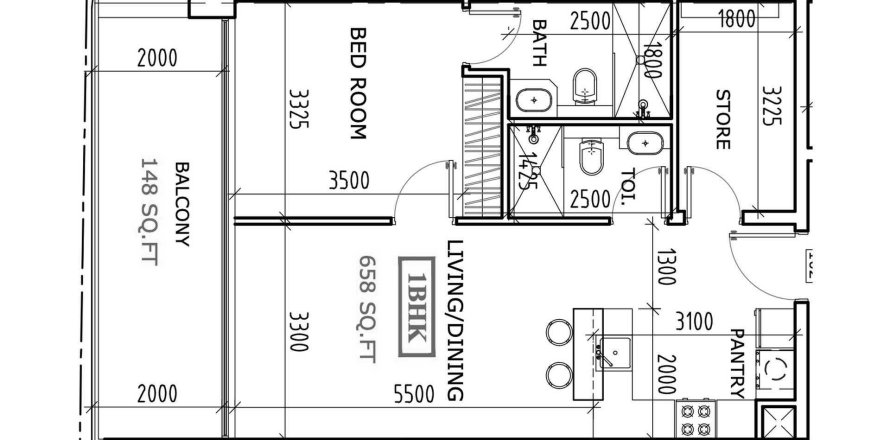 Appartement de 1 chambre à Coventry Gardens 2 Dubai Land, UAE No. 98158
