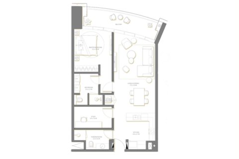 Appartement de 1 chambre à Palm Jumeirah, UAE No. 104166 13